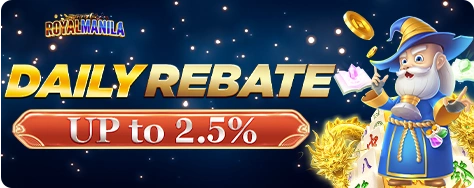 ROYALMANILA daily rebate promotion for active casino players
